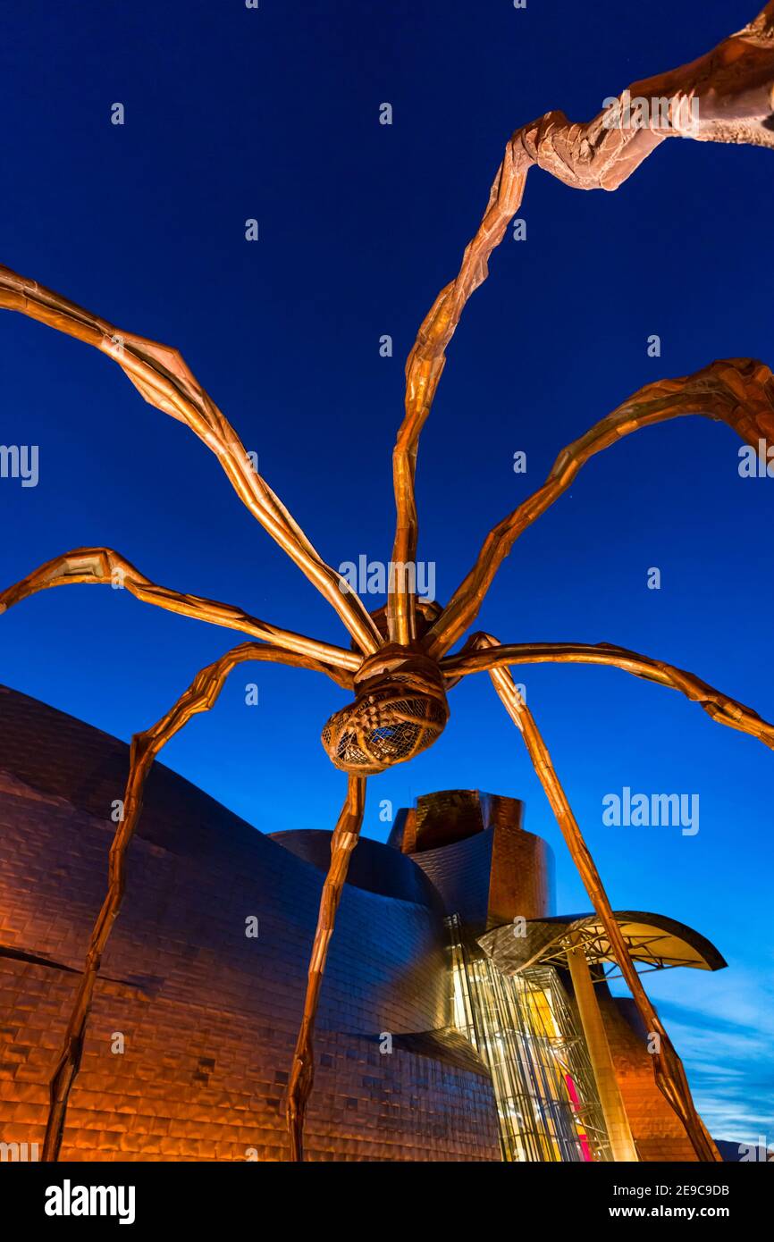 Skulptur 'Mama' im Guggenheim Museum in Bilbao, Bizkaia, Baskenland, Spanien, Europa. Stockfoto