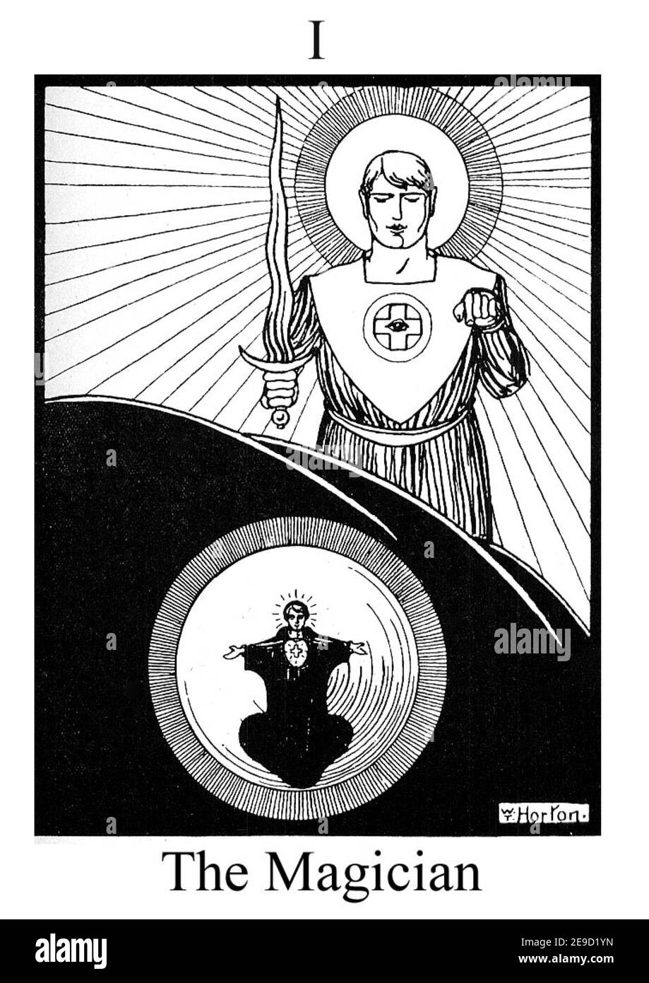 William Thomas Horton – der Zauberer – Tarot – um 1910 Stockfoto