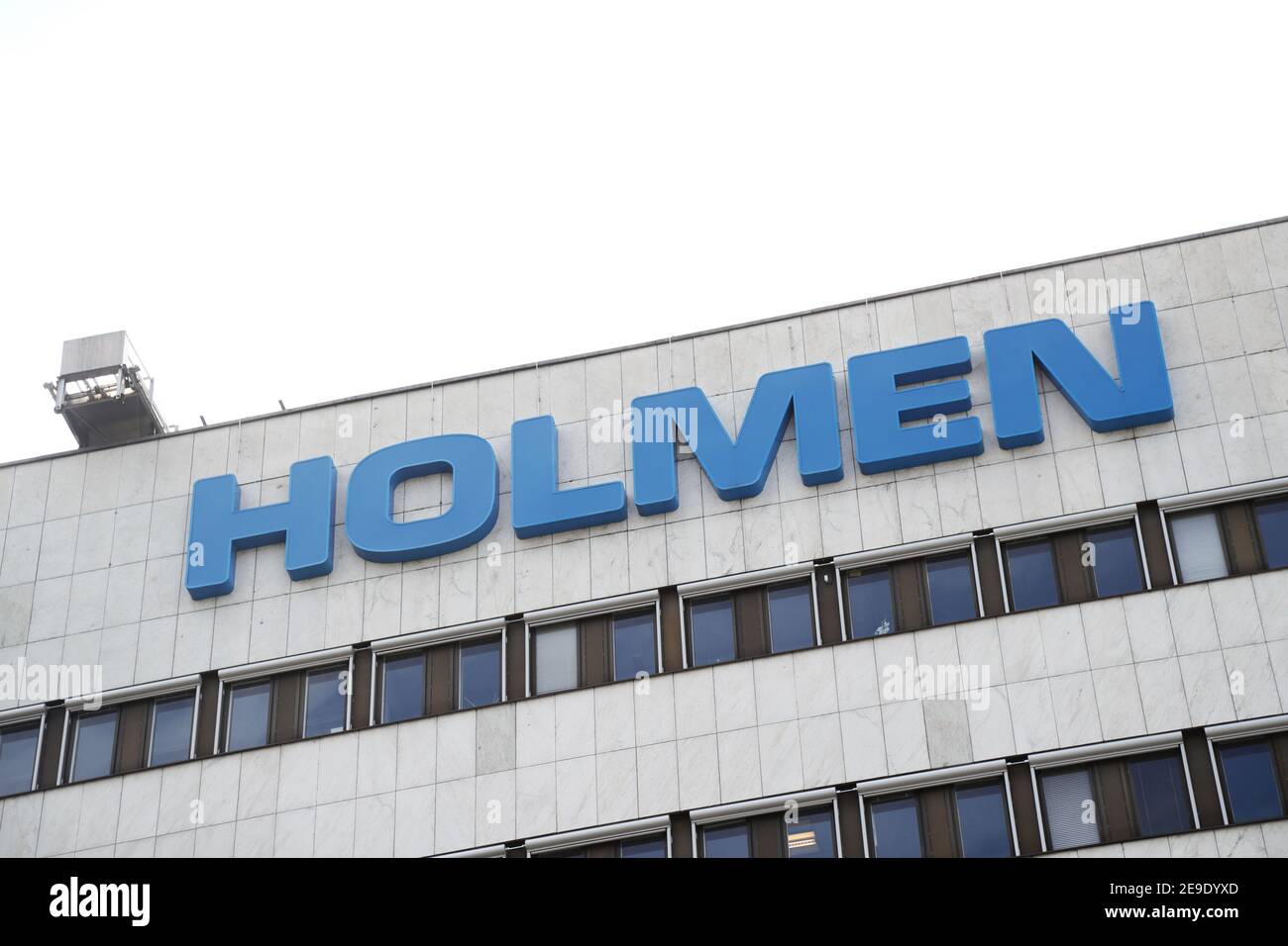 NORRKÖPING, SCHWEDEN- 18. JULI 2018:der Hauptsitz der Tochtergesellschaft Holmen Paper in Norrköping. Stockfoto