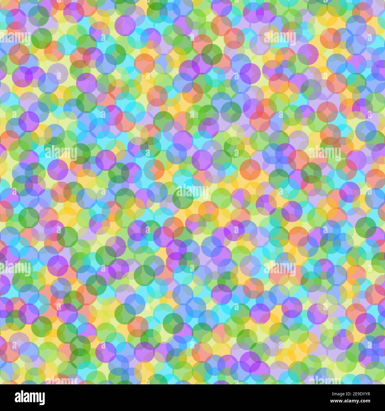 Vektor abstrakt rainbow farbigen Überlappung Aquarell Effekt nahtlose Muster Stock Vektor