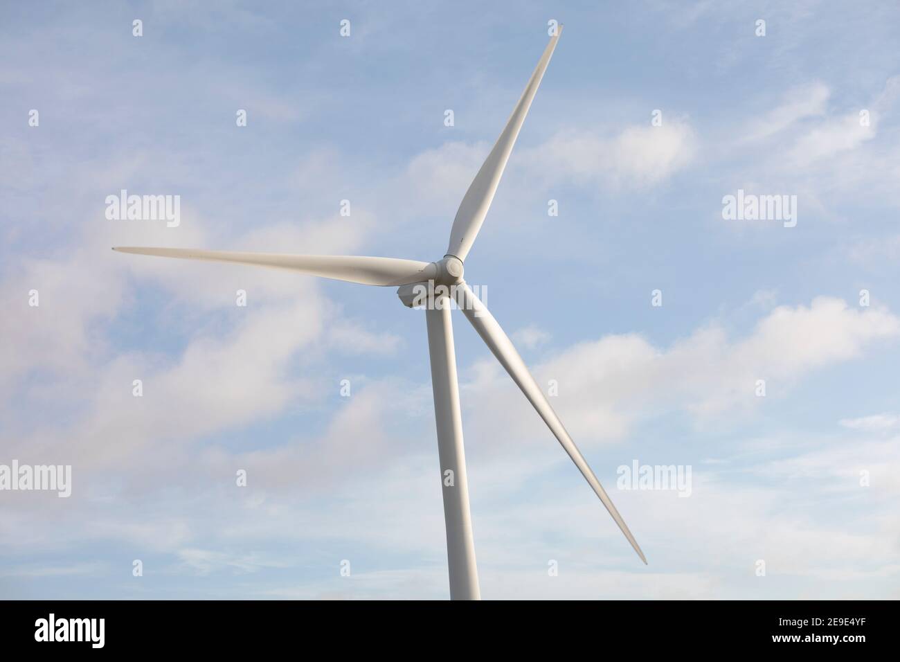 Windturbinen in Naturschutzgebieten in Yorkshire Stockfoto