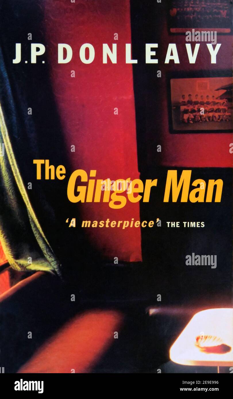 Buchcover 'The Ginger man' von J.P.Donleavy. Stockfoto