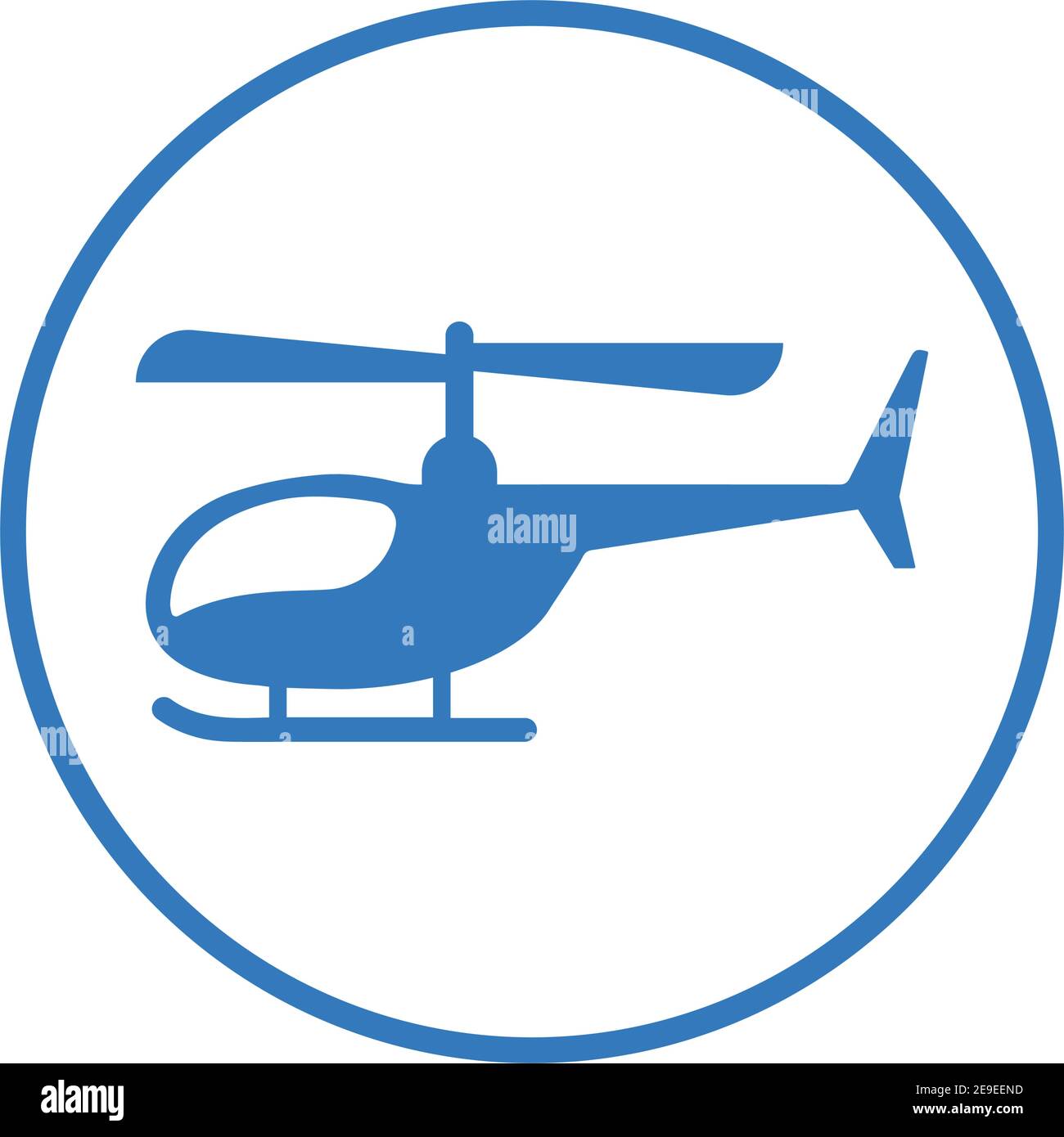 Chopper, Luftfahrzeug, Hubschrauber-Symbol - einfache Vektor-Illustration für Grafik-und Web-Design oder kommerzielle Zwecke. Stock Vektor