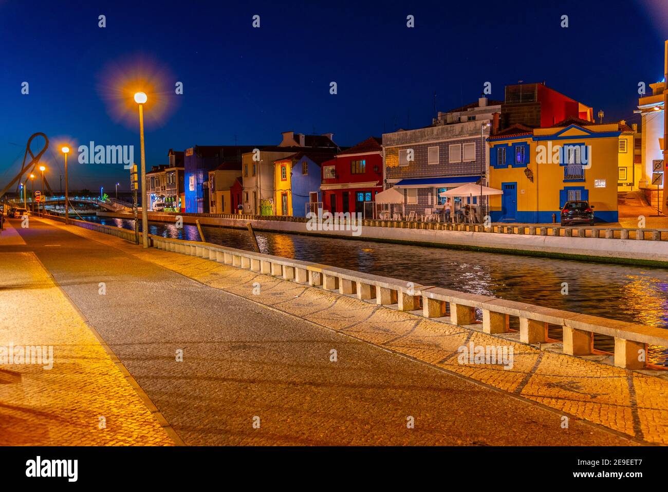 Cais dos Botiroes Kanal in Aveiro, Portugal Stockfoto