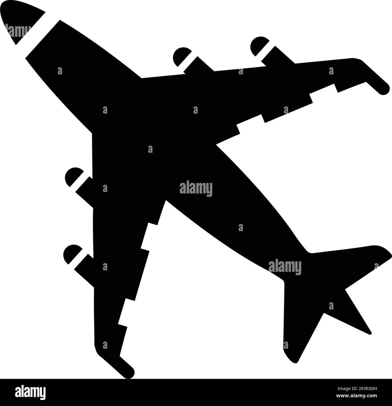 Flugzeug, Flugzeug, Flugzeug Symbol - gut organisiert und editierbar Vektor-Design mit in kommerziellen Zwecken, Printmedien, Web oder jede Art von Design-Projekt Stock Vektor