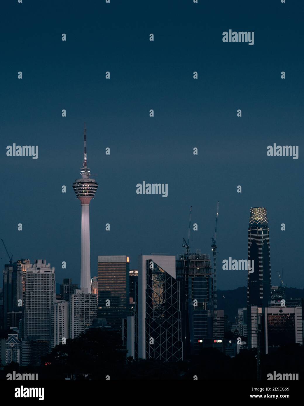 KUALA LUMPUR, MALAYSIA - 20. Sep 2020: Landschaften der Skyline von Kuala Lumpur. Stockfoto