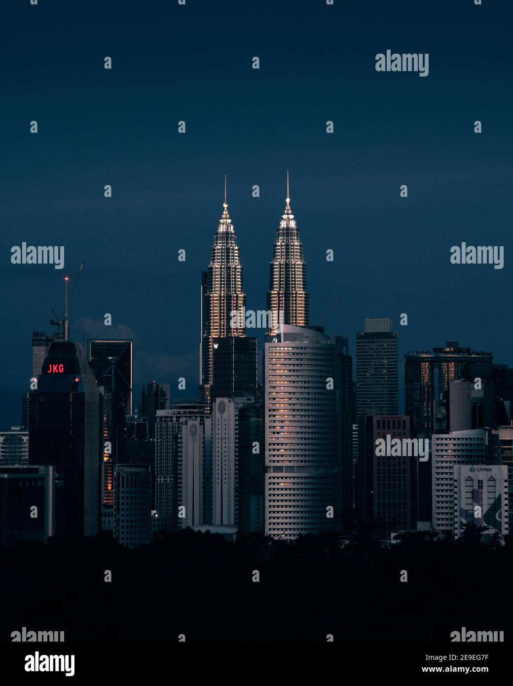KUALA LUMPUR, MALAYSIA - 20. Sep 2020: Landschaften der Skyline von Kuala Lumpur. Stockfoto