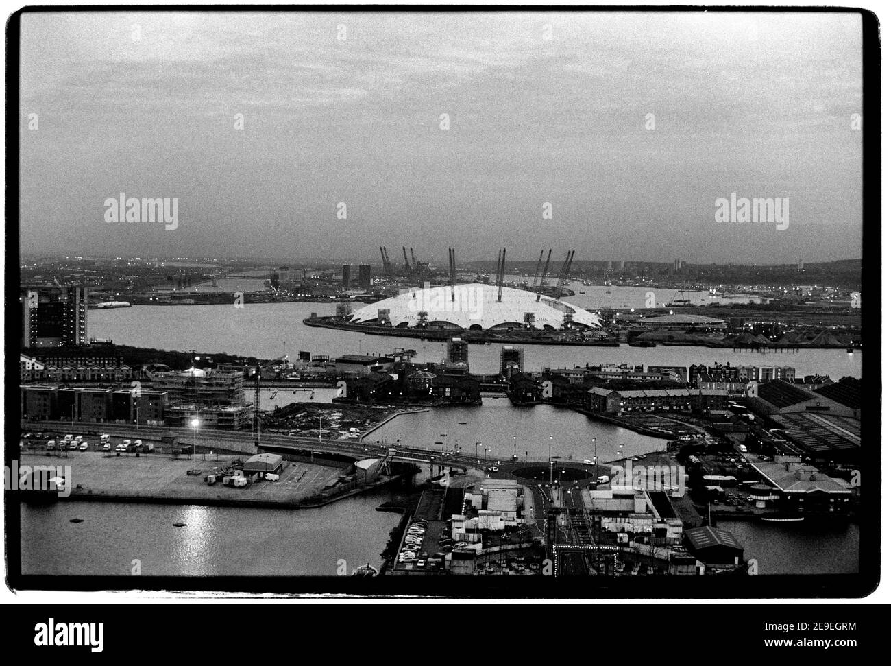 The Dome O2 Arena die Themse in Greenwich 1998 Stockfoto