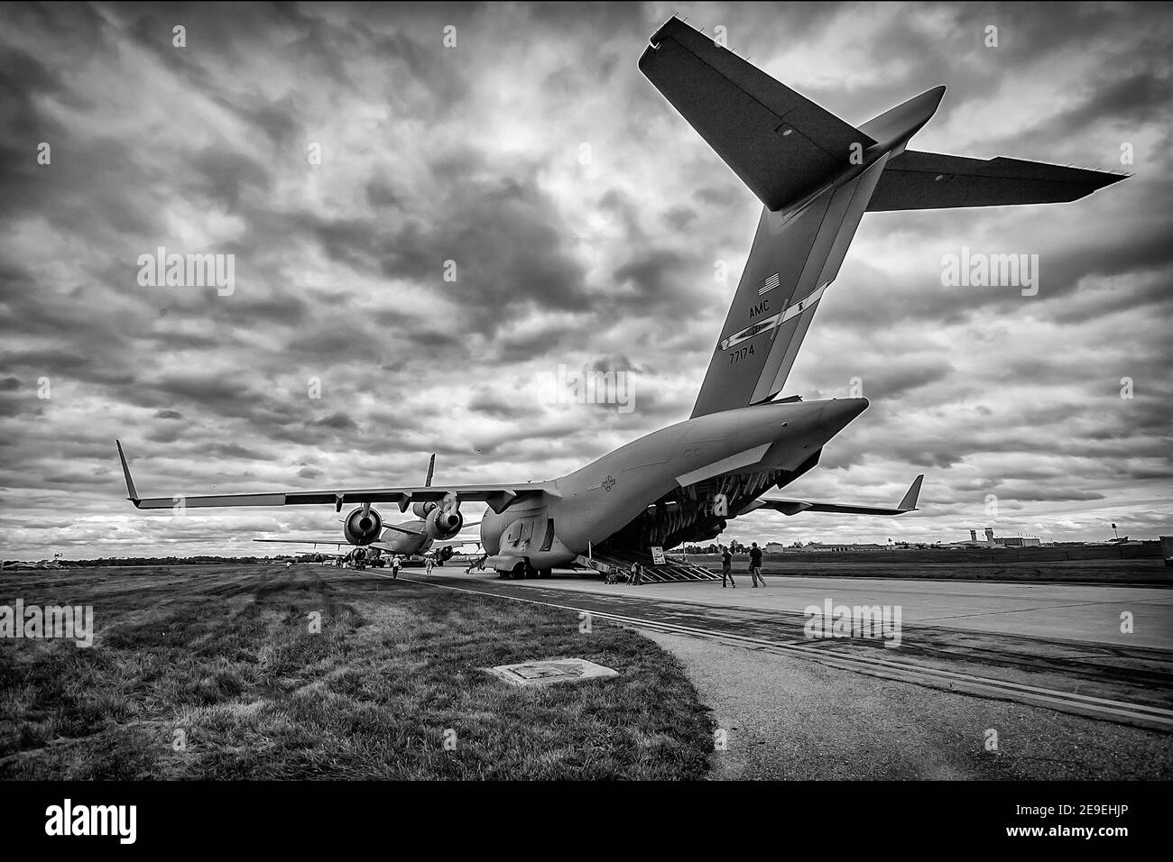 Die C-17 Globemaster III, Air Show, Dover Air Force Base, Dover, DE. Die C-17 ist das flexibelste Frachtflugzeug, das in die Luftwaffe einreisen kann. Stockfoto