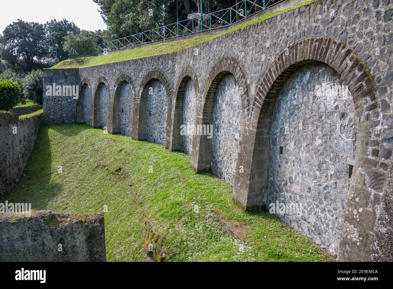 Pompeji, eine antike Stadt in der Nähe von Neapel, Italien, begraben unter vulkanischer Asche beim Ausbruch des Vesuv im Jahr AD79., weitgehend unter der Asche erhalten Stockfoto