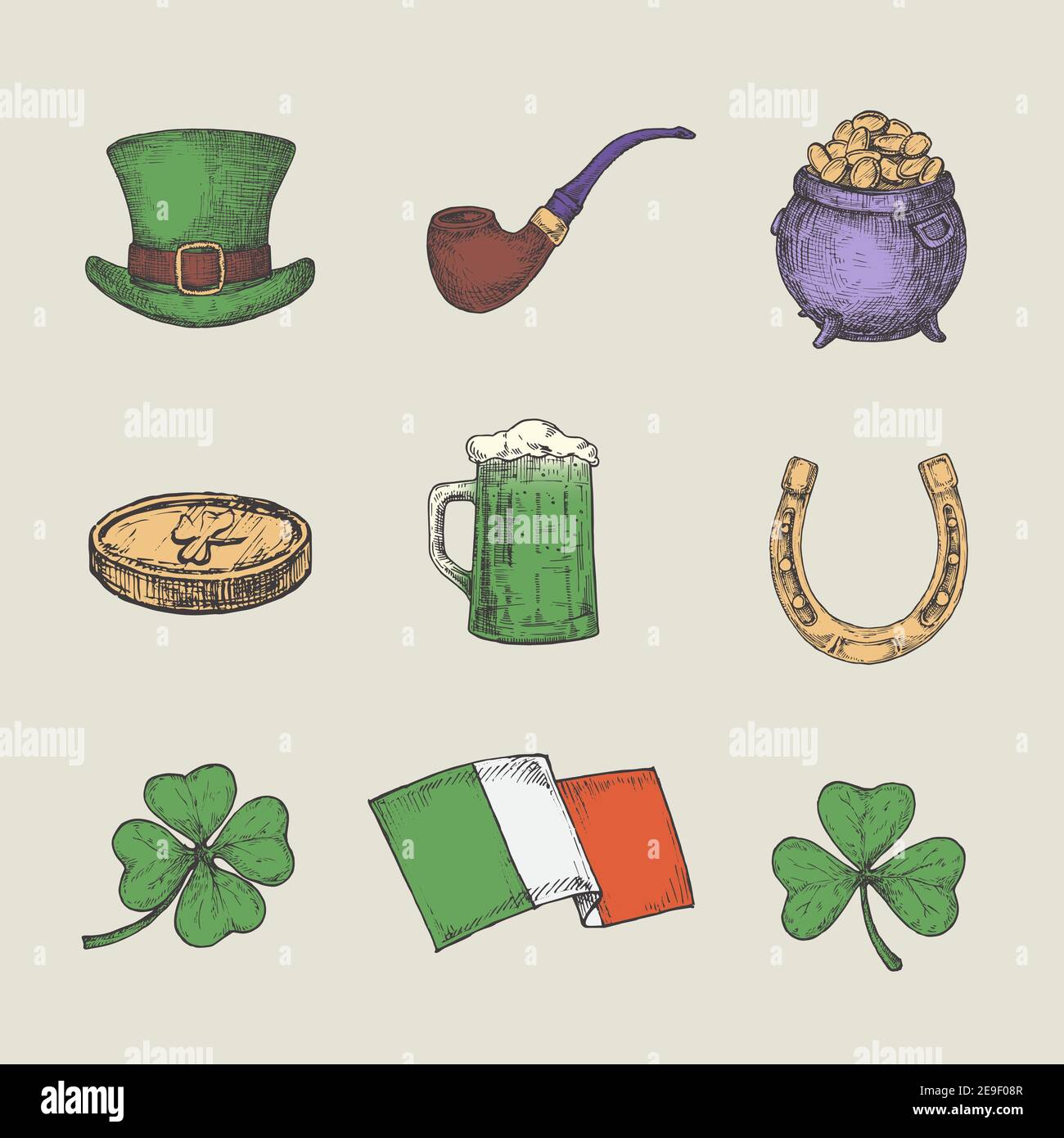 96 Stück Irische Flaggen Servietten – St. Patrick’s Day Partyzubehör, 3-lagig, 16,5x16,5 Cm
