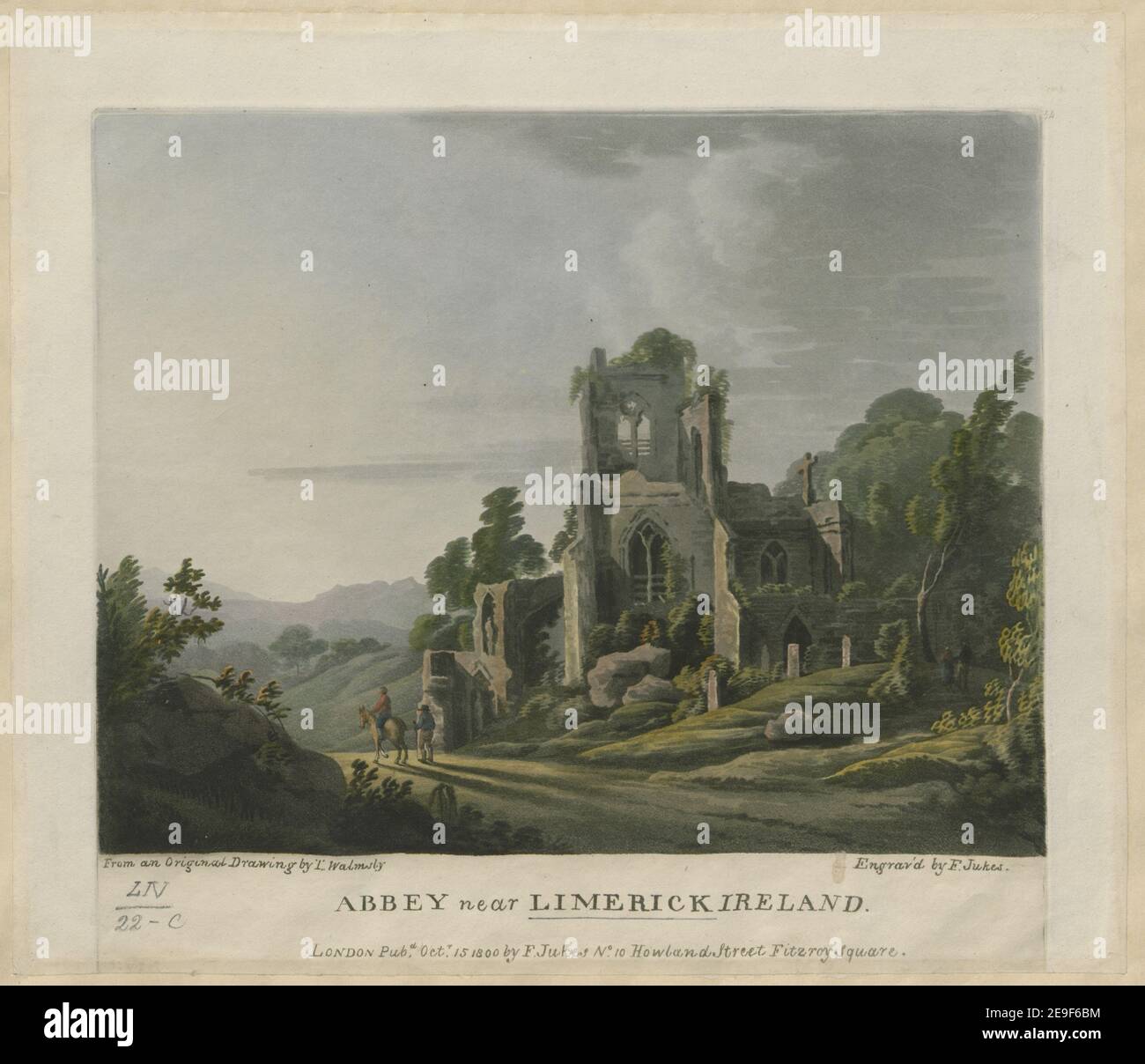 ABTEI IN DER NÄHE VON LIMERICK IRLAND. Autor Jukes, Francis 54,22.c. Erscheinungsort: LONDON Verlag: Pubd Octr 15 1800 by F. Jukes No10 Howland Street., Erscheinungsdatum: [Oktober 15 1800] Artikeltyp: 1 Print Medium: Aquatinta und Radierung mit Handkolorierung Maße: Blatt 29,6 x 34,5 cm Ex-Besitzer: George III, King of Great Britain, 1738-1820 Stockfoto