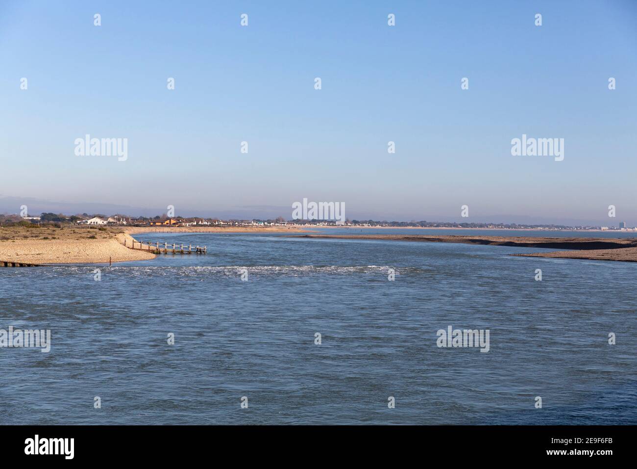 Vogelbeobachtung in Pagham Harbour Stockfoto