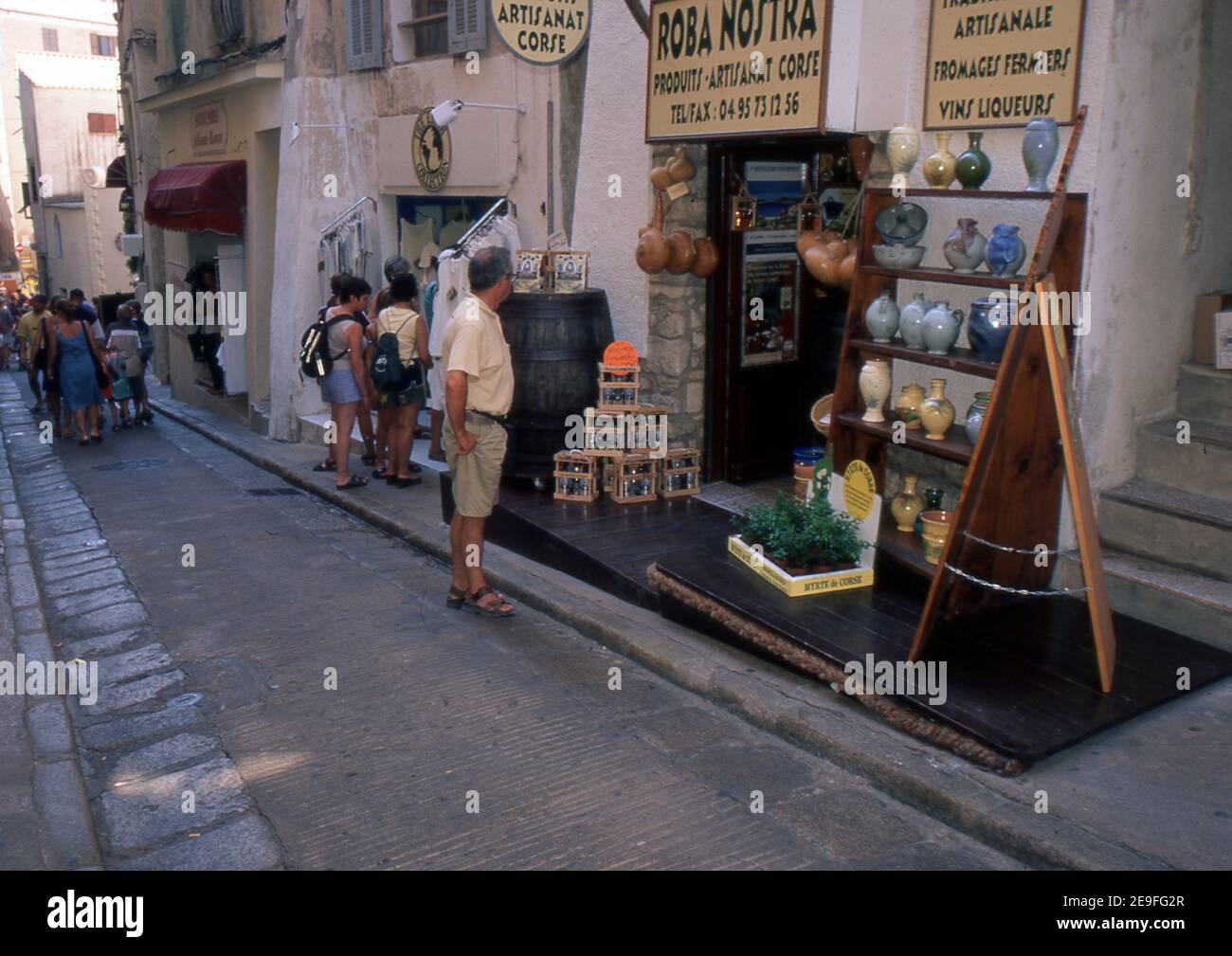 Bonifacio, Korsika, Frankreich (gescannt von Fujichrome Provia) Stockfoto