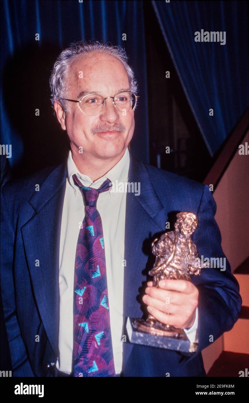 AMSTERDAM, NIEDERLANDE - 09. JAN 1995: Der Schauspieler Richard Dreyfuss erhält den Rembrandt-Preis (holländischer oscar) für seine gesamte Arbeit. Stockfoto