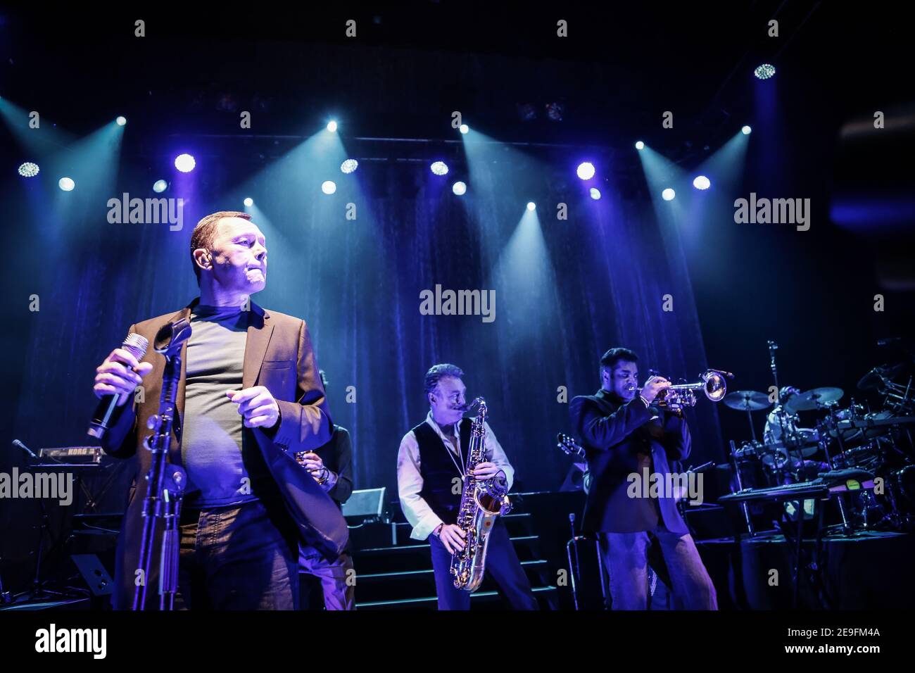 Duncan Campbell von UB40 live auf der Bühne O2 Shepherds Bush Empire Stockfoto