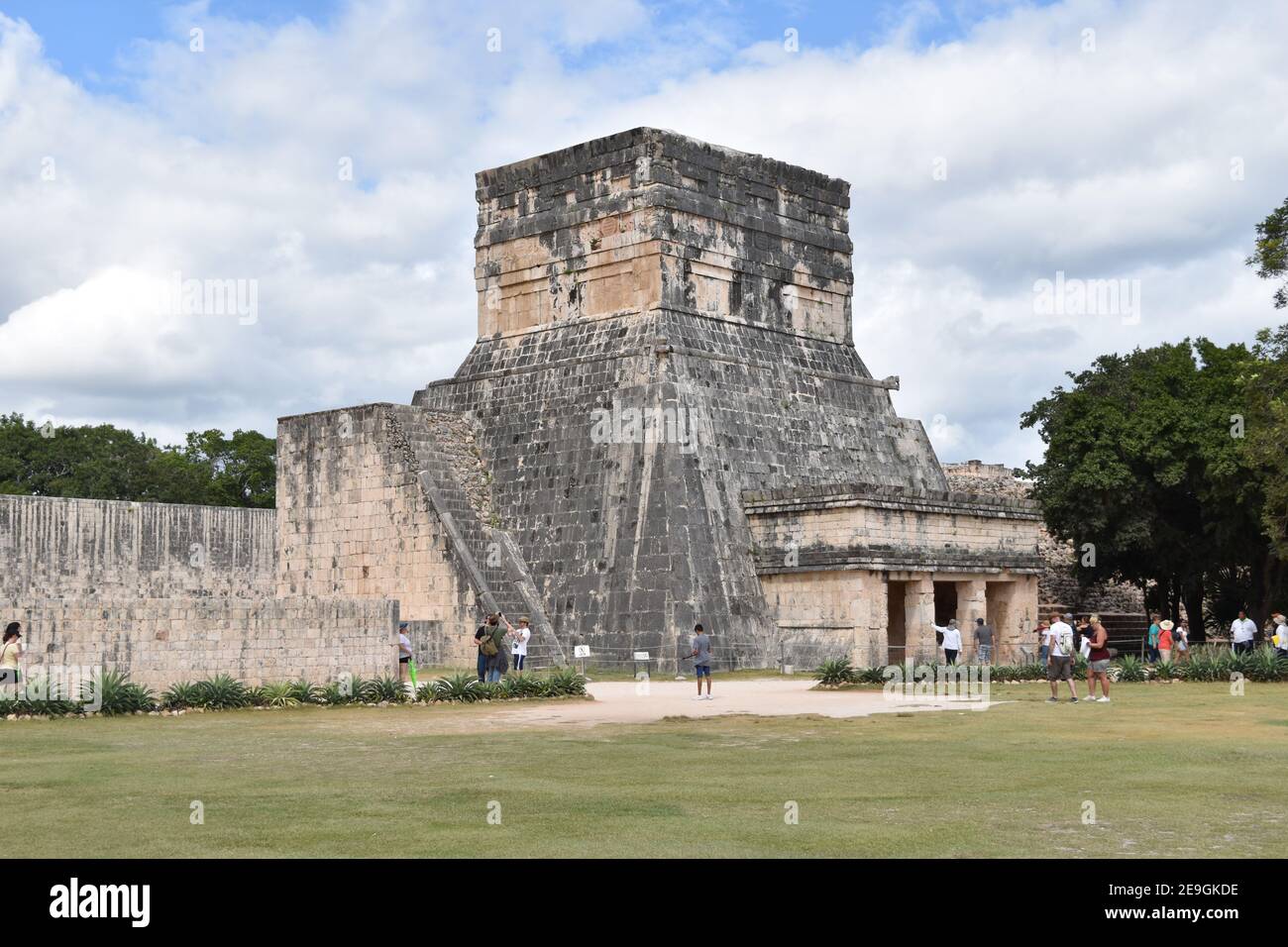 Der Tempel des Jaguar, Chichen Itza, Yucatan, Mexiko Stockfoto