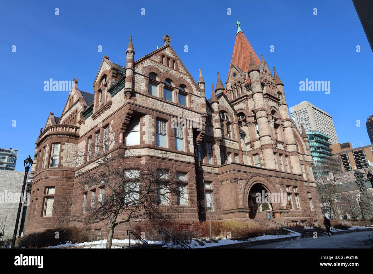 Campus der University of Toronto, traditionelle alte Gebäude, Victoria College Stockfoto