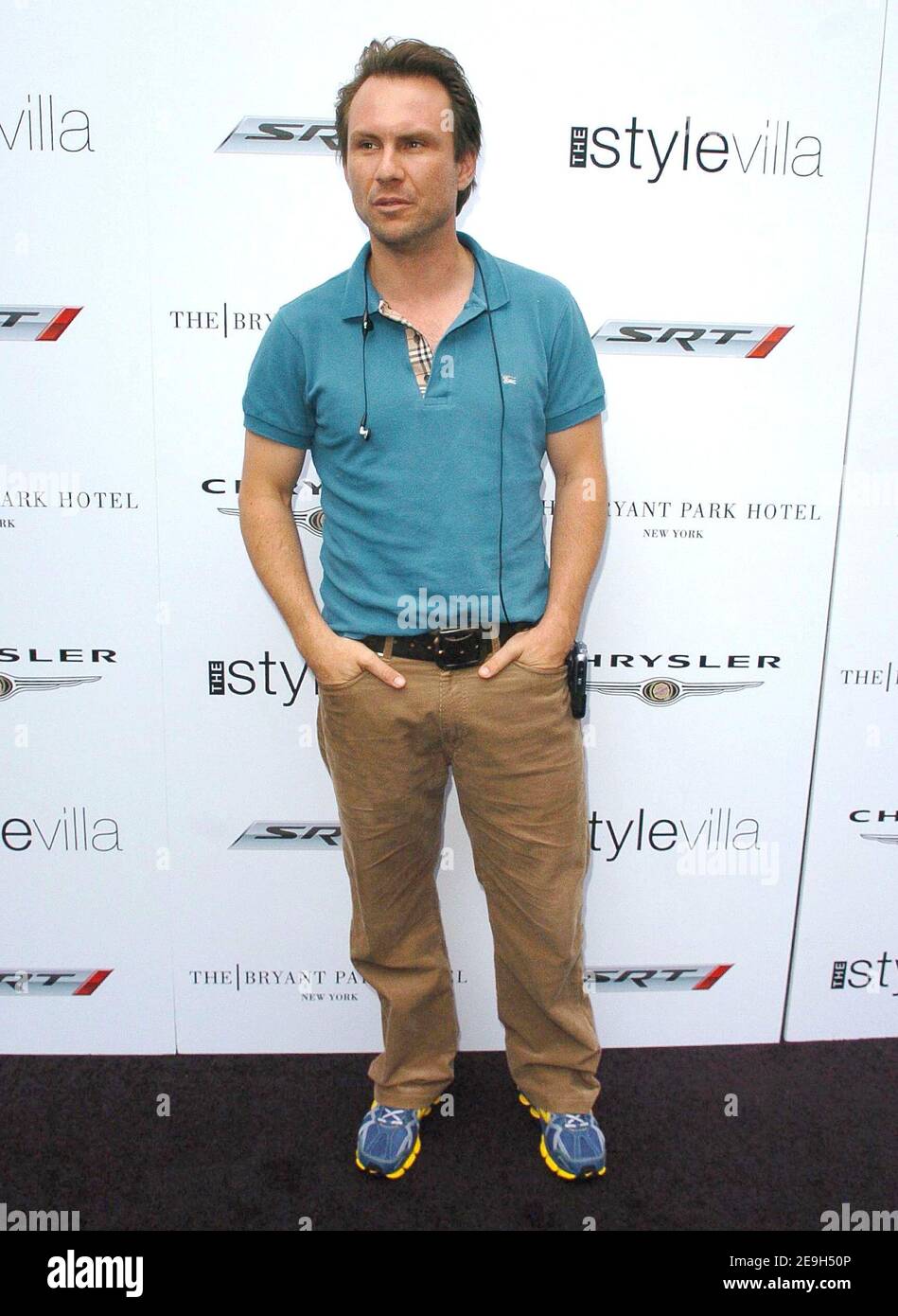 Christian Slater nimmt an der MTV VMA Awards Style Villa Gift Lounge 2006 Teil, die am 29. August 2006 im Bryant Park Hotel in New York City, NY, USA, stattfand. Foto von David Miller/ABACAPRESS.COM Stockfoto