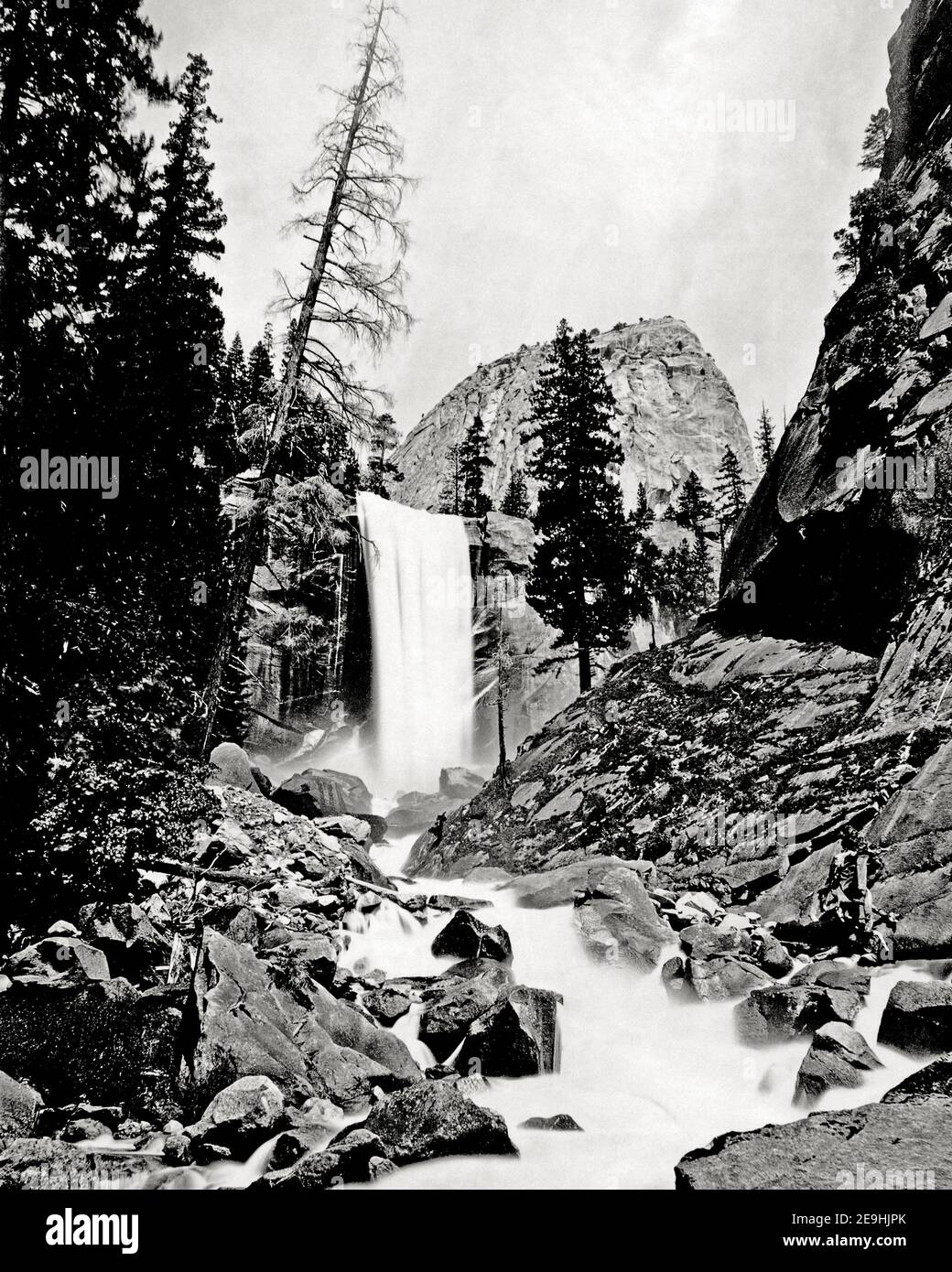 Foto des späten 19th. Jahrhunderts - Vernal Fall, Yosemite, California, USA Stockfoto