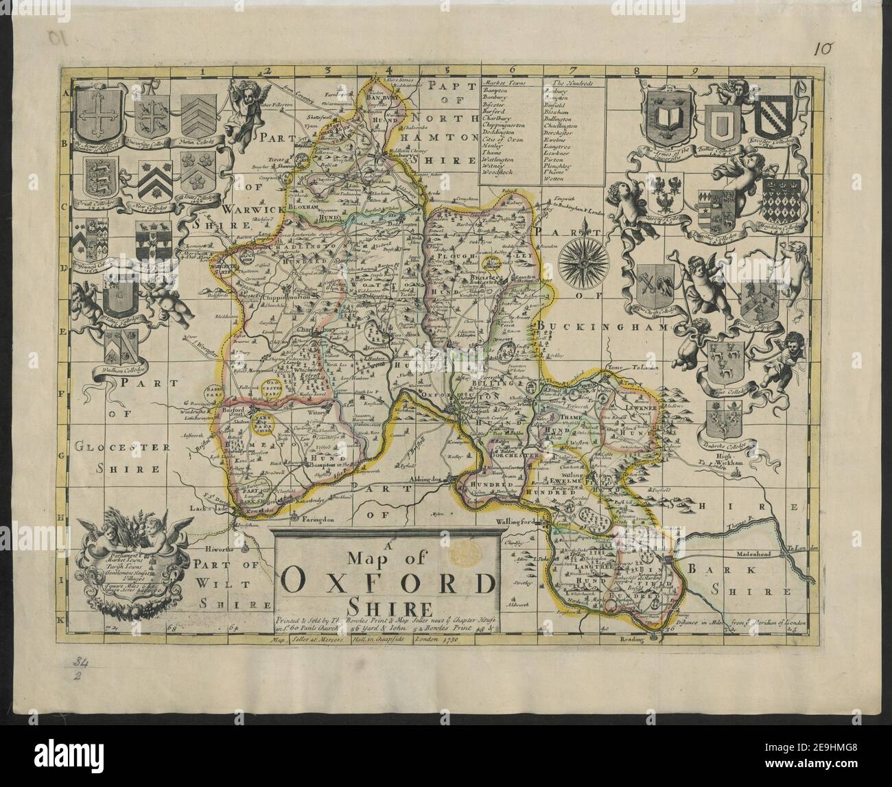 Map of oxford -Fotos und -Bildmaterial in hoher Auflösung – Alamy