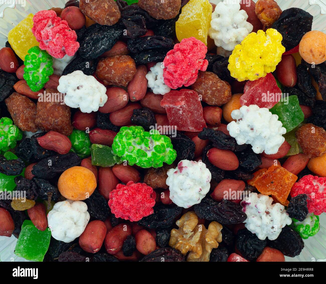 Die trockene zuckerhaltige Frucht-Nuss-Mischung Stockfoto
