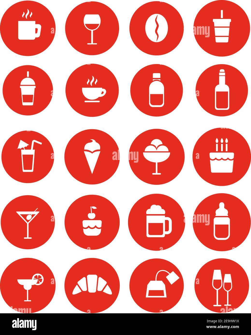 Party Notwendigkeiten, Illustration, Vektor auf weißem Hintergrund. Stock Vektor