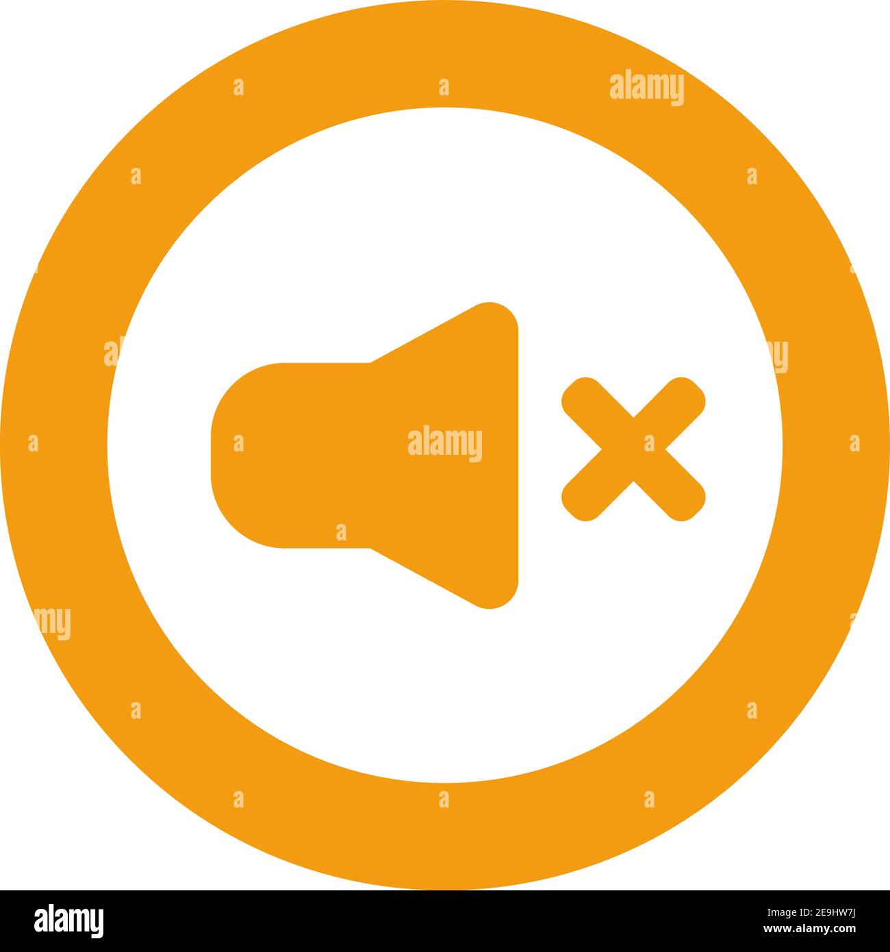 Kein Ton, Illustration, Vektor auf weißem Hintergrund. Stock Vektor