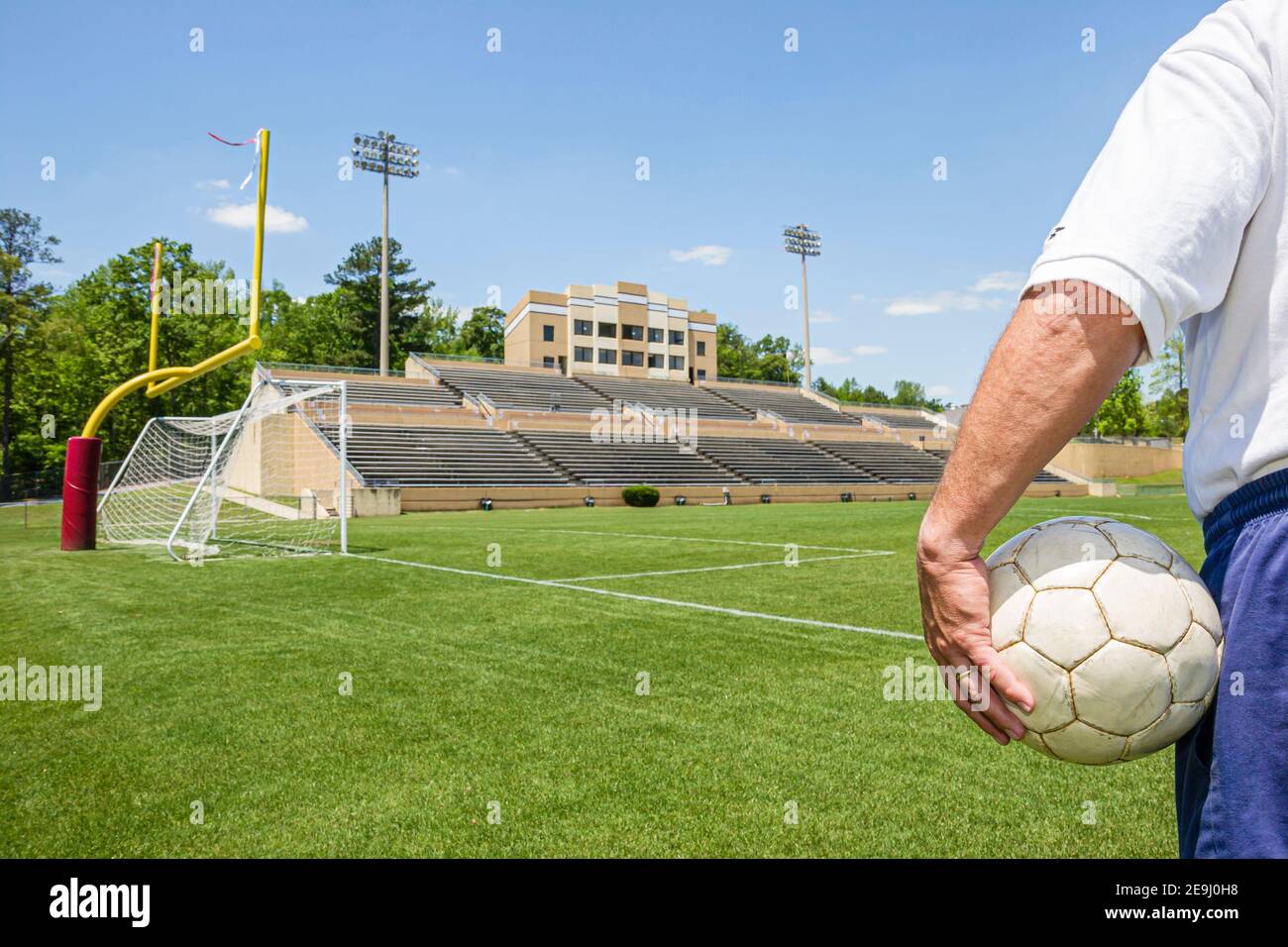 Alabama Alexander City Charles Bailey Sportplex, Fußballfeld Fußball Fußball Fußball Fußball Futbol Ball, Stockfoto