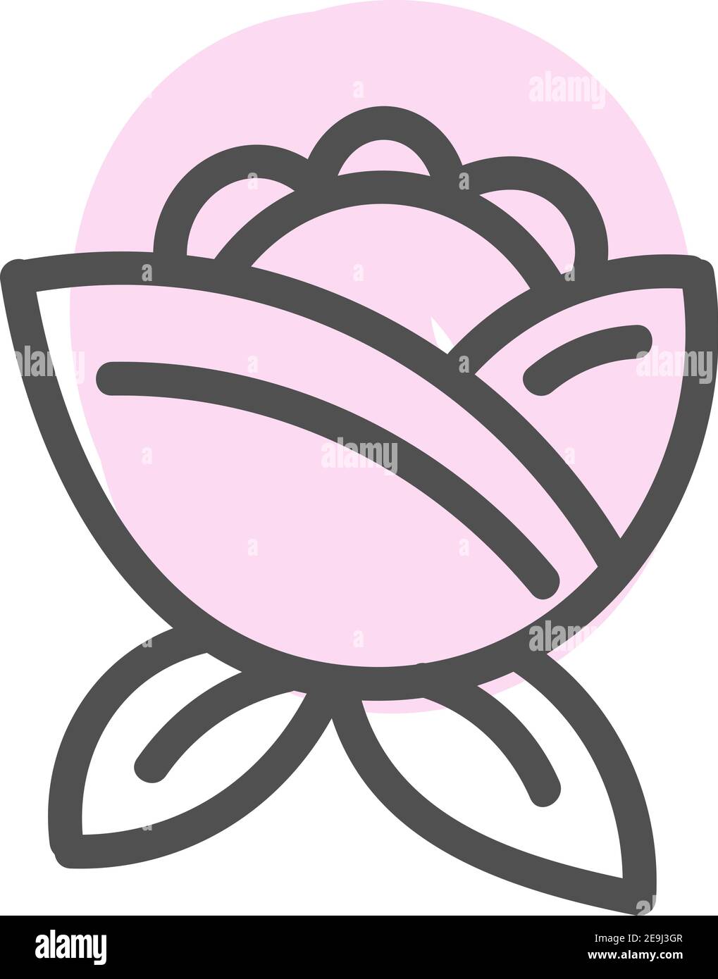 Rosa Kirschblüte, Illustration, Vektor auf weißem Hintergrund. Stock Vektor