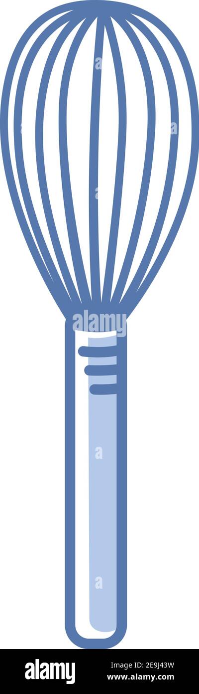 Hand Mixer, Illustration, Vektor auf weißem Hintergrund. Stock Vektor