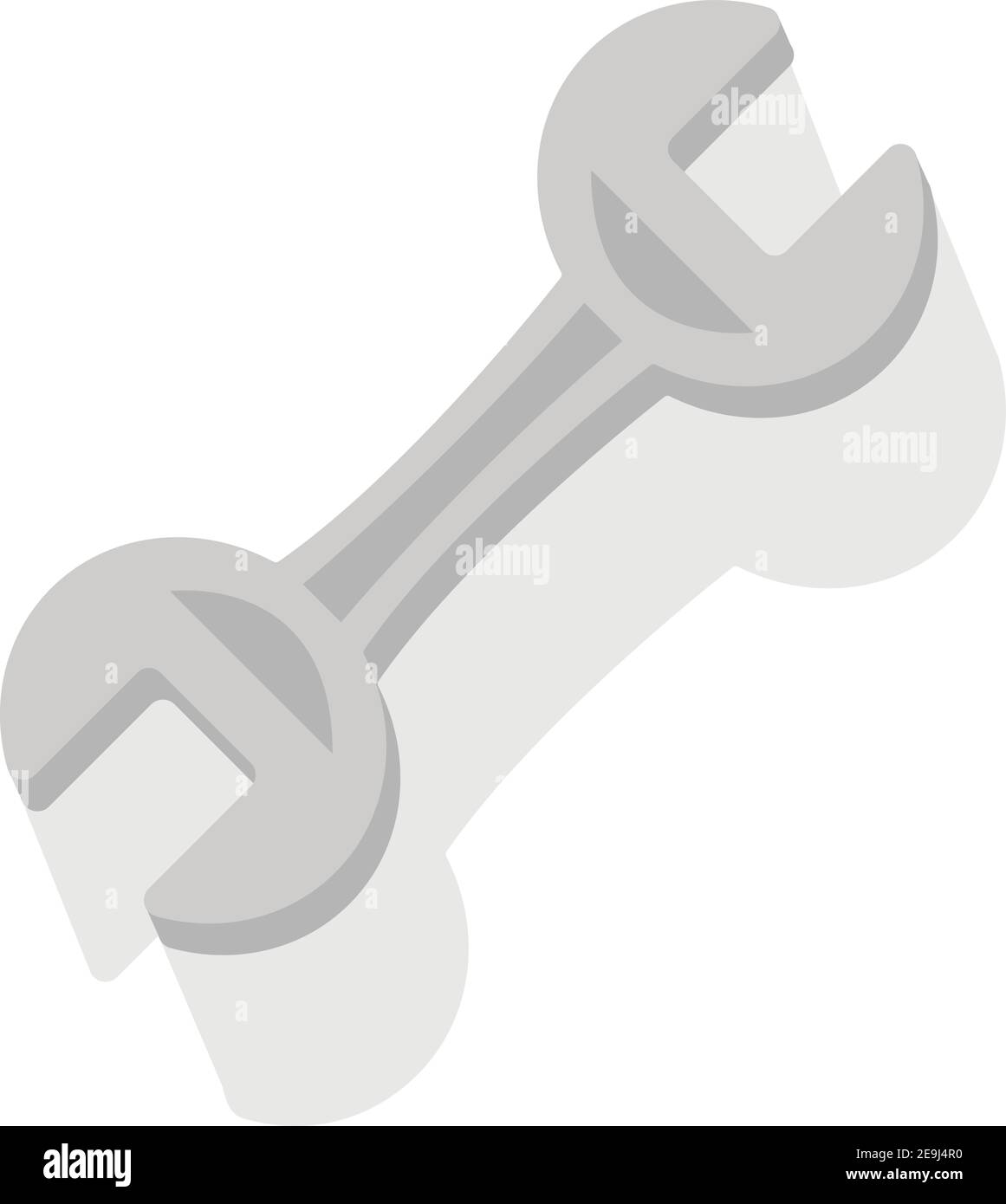 Kleiner Schraubenschlüssel, Illustration, Vektor auf weißem Hintergrund. Stock Vektor