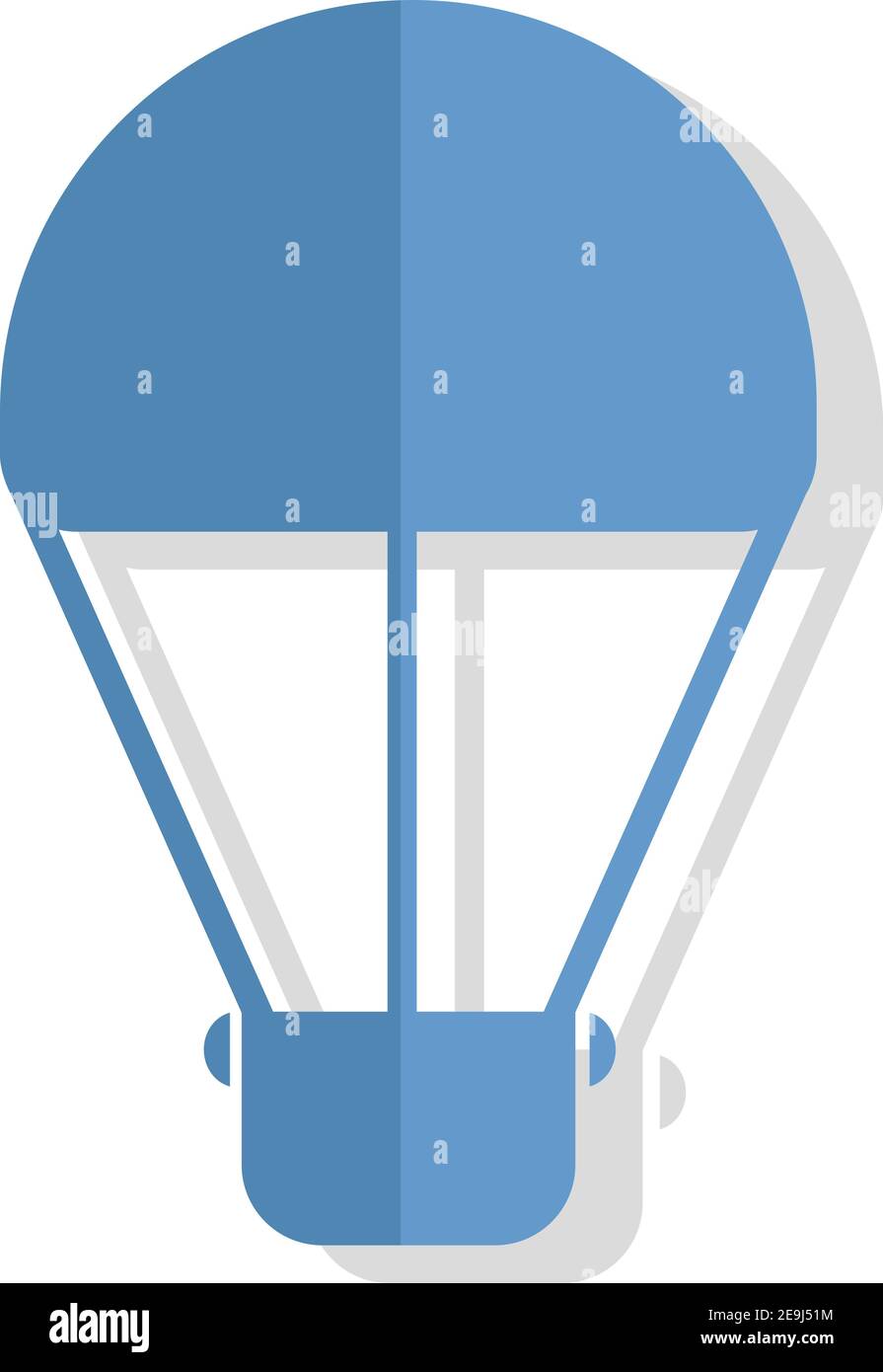 Heißluftballon, Illustration, Vektor auf weißem Hintergrund. Stock Vektor