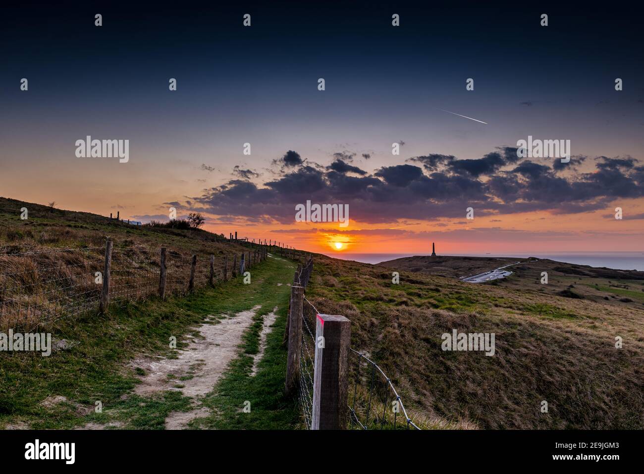 Mont d'hubert, Cap Blanc nez, frankreich, Hauts de France Stockfoto