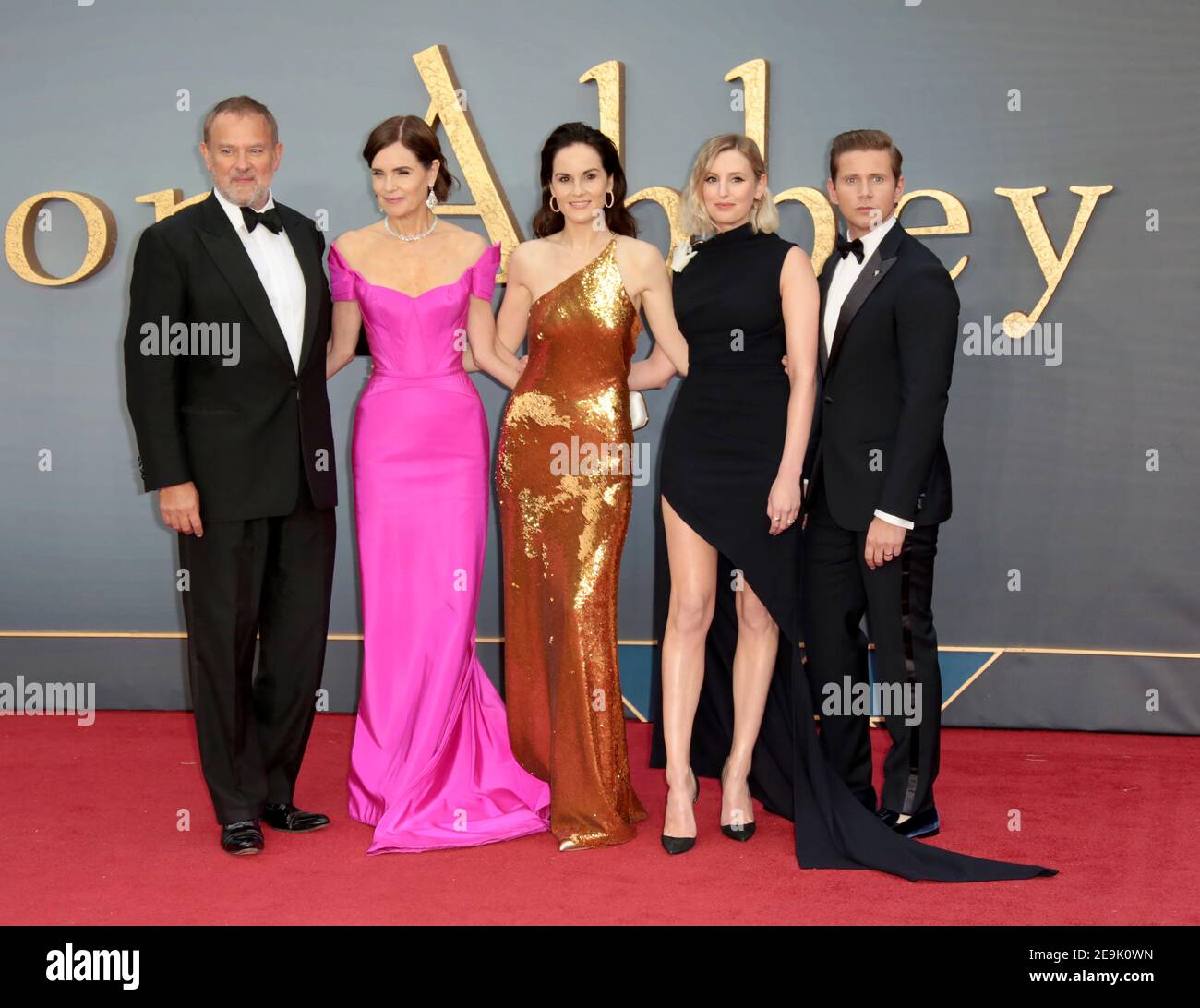 Sep 09, 2019 - London, England, UK - Downton Abbey Weltfilmpremiere Fotoshows: Besetzung Stockfoto