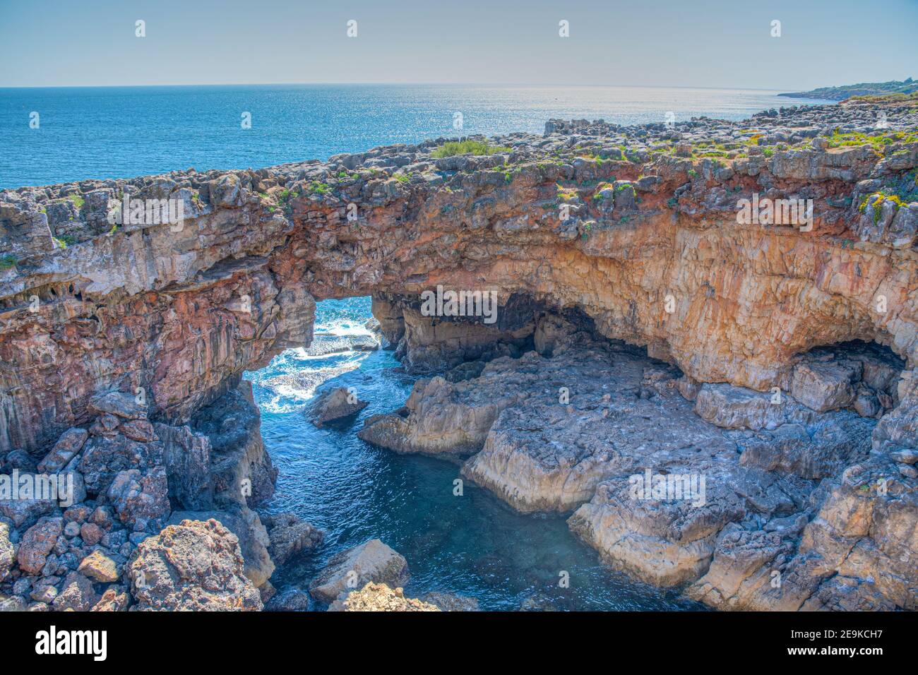 Boca do Inferno Höhle in der Nähe von Cascais, Portugal Stockfoto