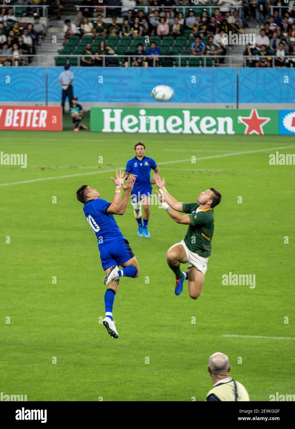 Rugby Championship Italien - Südafrika in SHIZUOKA, Japan 2019 Stockfoto