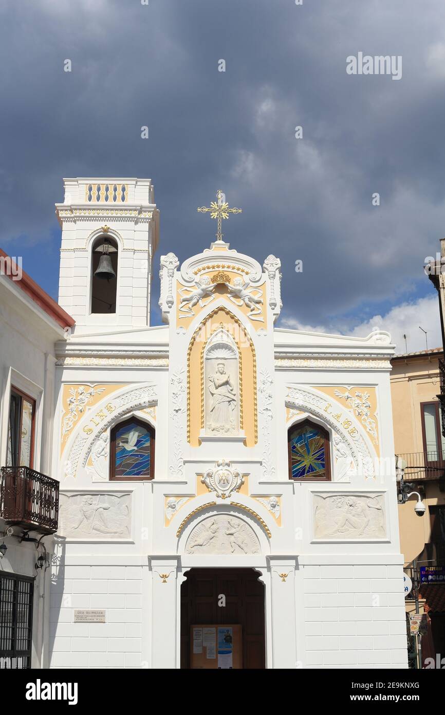 Chiesa DellImmacolata erbaut im Jahre 1630 auf Geheiß der lokalen Händler und Bauern. Die Kirche ist der Jungfrau Maria, Pizzo, Kalabrien, Italien gewidmet Stockfoto