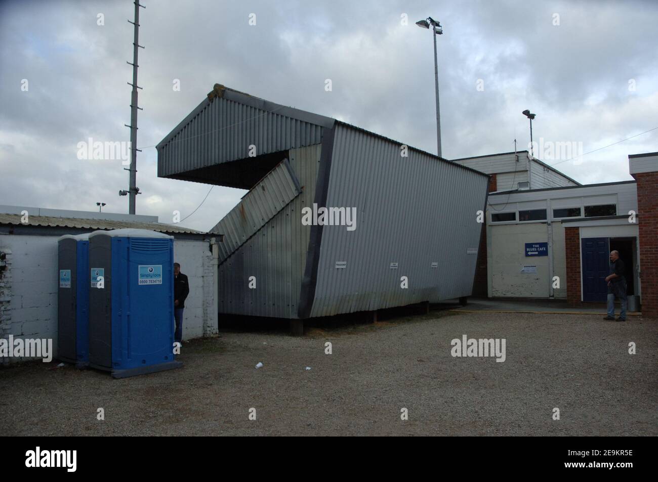 10/11/2007 Billericay 1-2 Swansea. FA Cup erste Runde. New Lodge Stadium. Att: 2.334. Swansea kam von einem Tor nach unten, um nicht Liga Billericay zu schlagen. Stockfoto