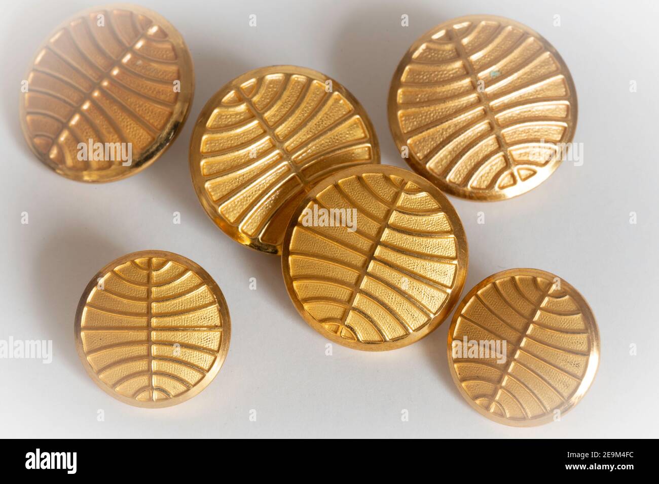 Vintage Pan American World Airways Flugbegleiter Uniform Buttons, USA Stockfoto