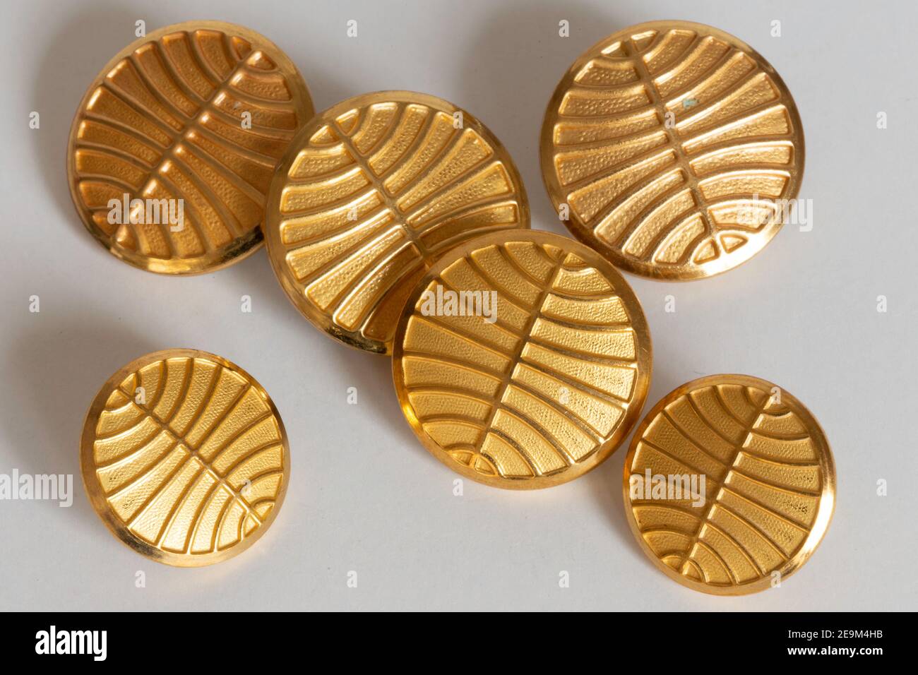 Vintage Pan American World Airways Flugbegleiter Uniform Buttons, USA Stockfoto
