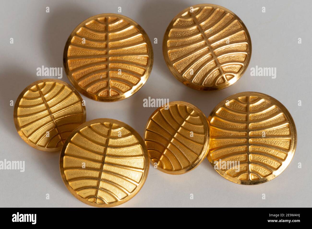 Vintage Pan American World Airways Flugbegleiter Uniform Buttons, USA Stockfoto