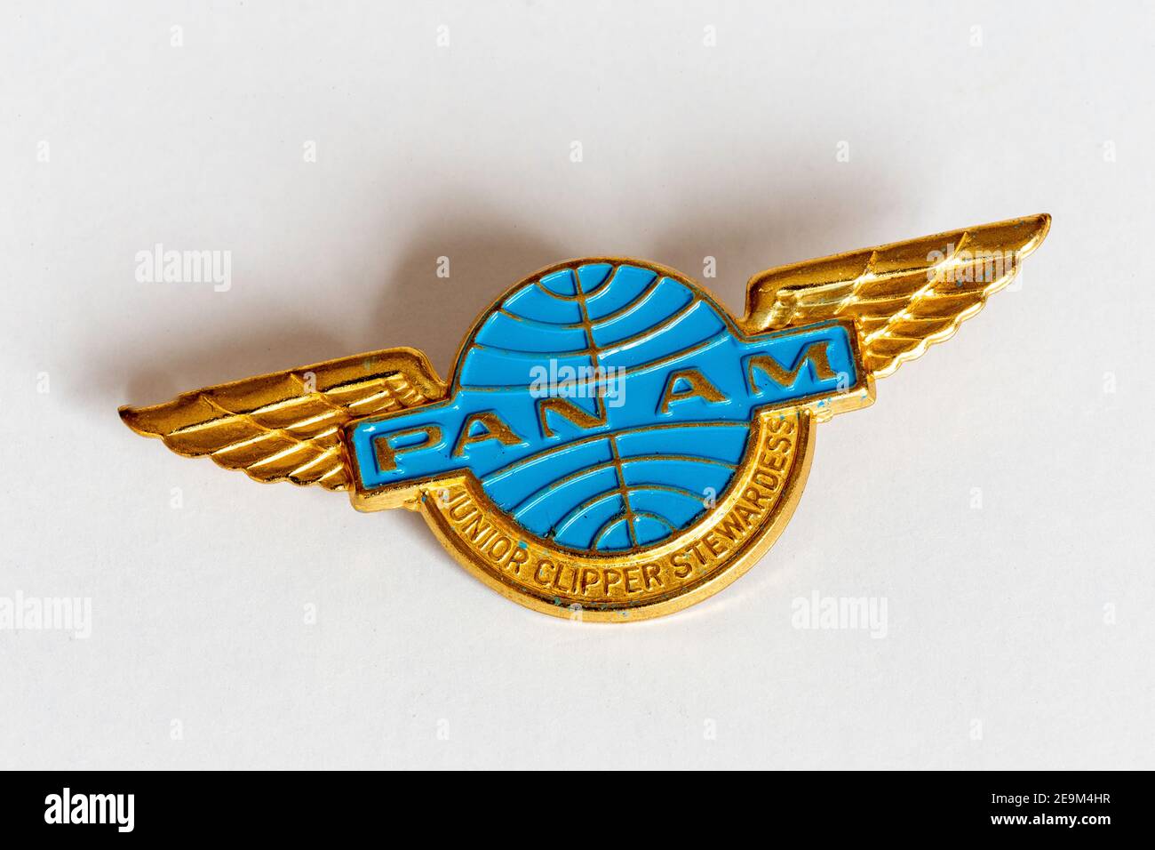 Vintage Pan American World Airways Kunststoff Junior Flügel, USA Stockfoto