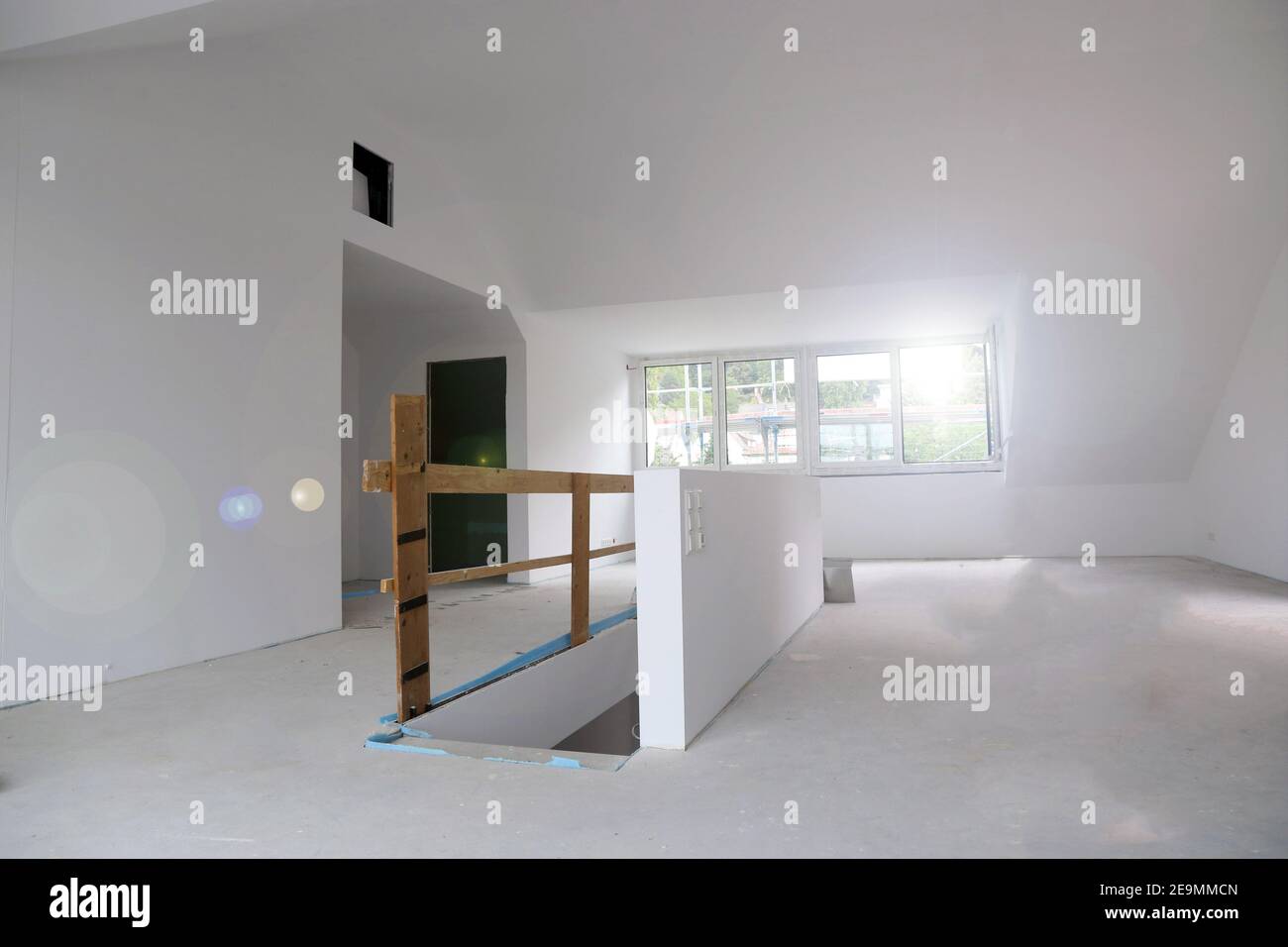 Luxus Maisonette-Wohnung im Bau Stockfoto