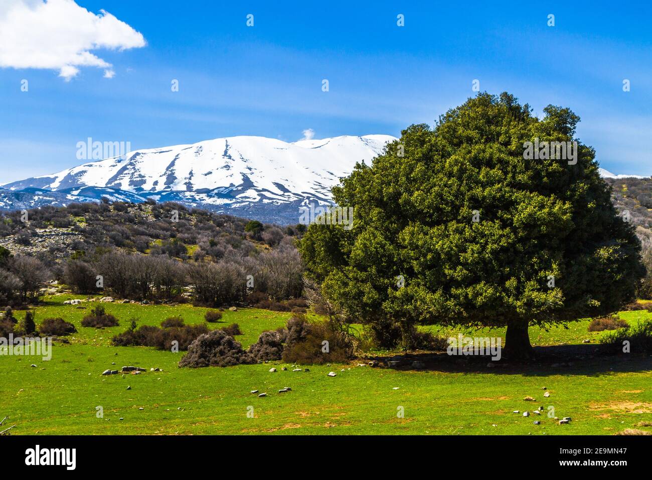 Wandern und Trekking Abenteuer Landschaft Psiloritis Ida Gebirge ...