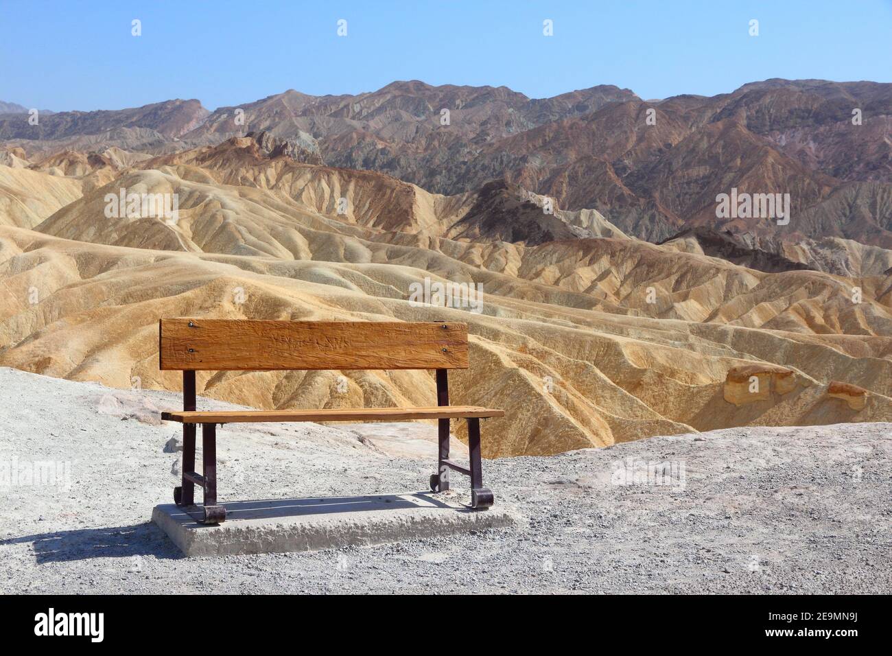 Zabriskie Point im Death Valley National Park. Kalifornien Wüste Landschaft. Stockfoto