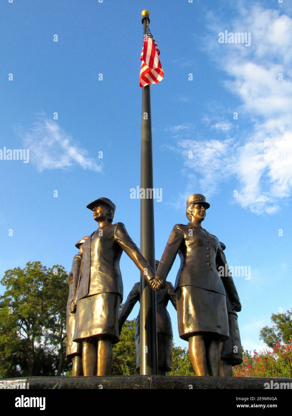 Women's Veterans Monument im Patriot Park von Del City in Oklahoma. Stockfoto