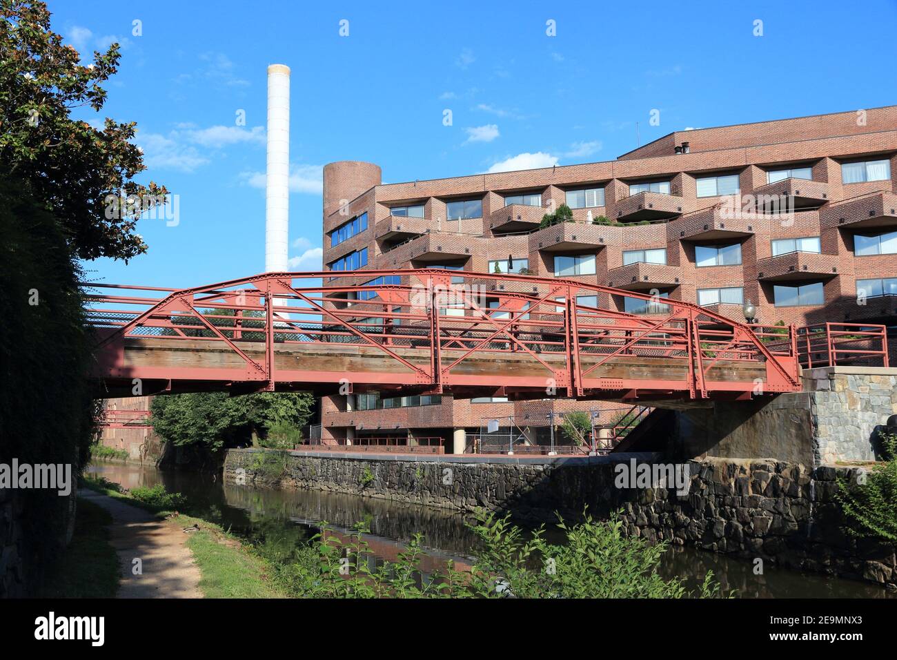 Washington DC, USA. Postindustrieller Canal Park im Stadtteil Georgetown. Stockfoto