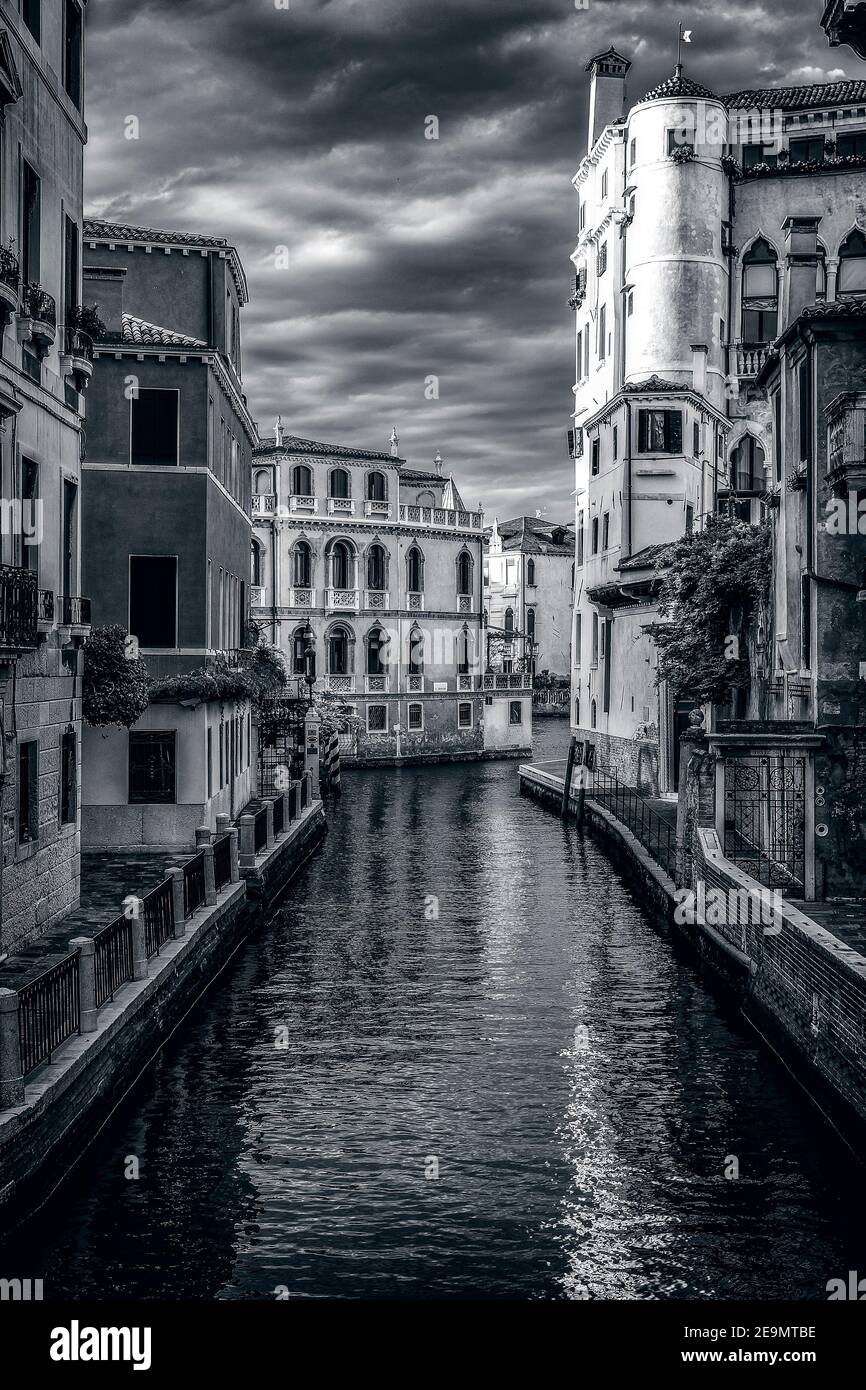 Italien Venetien Venedig Rio di San Trovaso Stockfoto