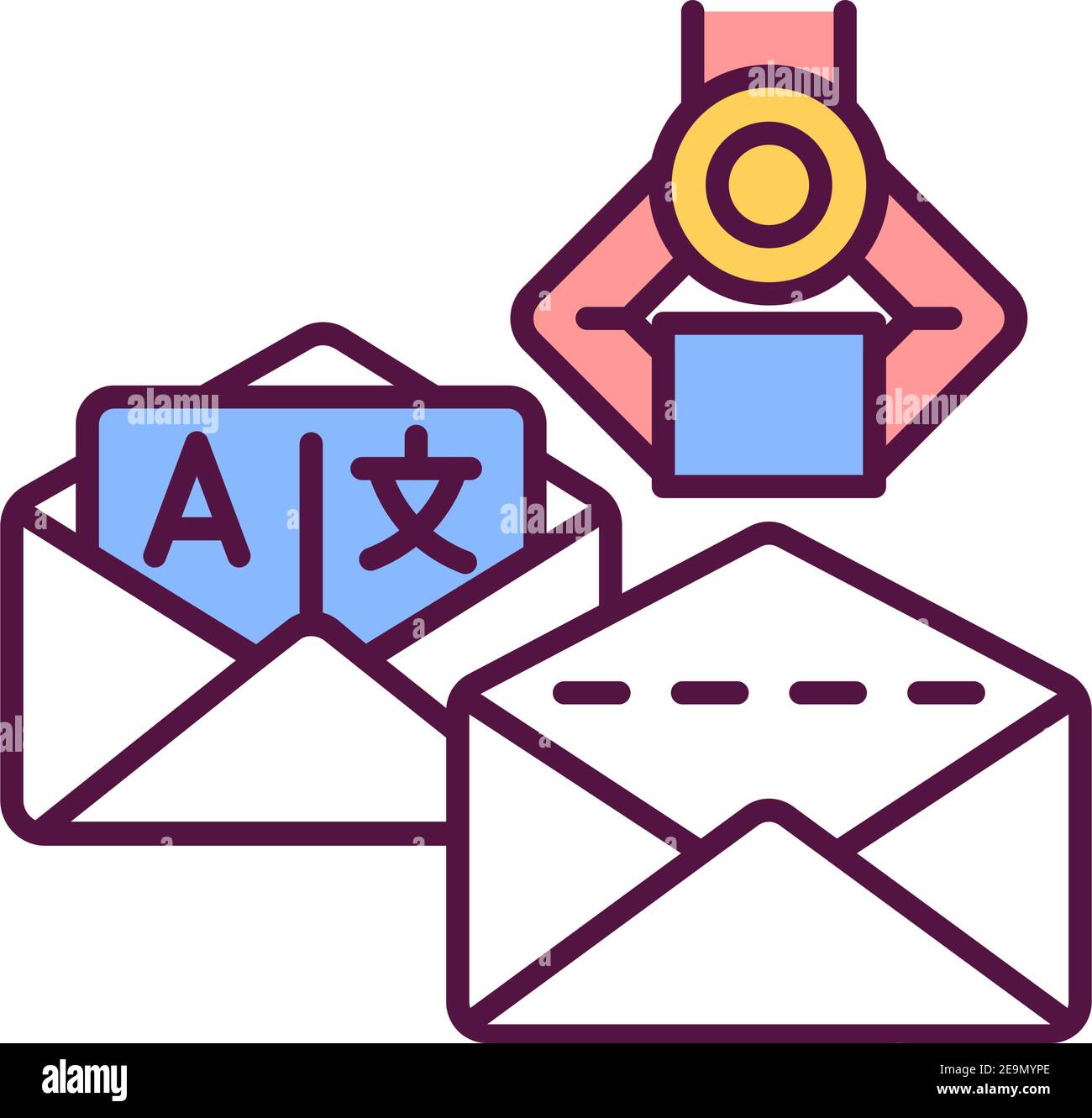 RGB-Farbsymbol für maschinelles Lernen Stock Vektor